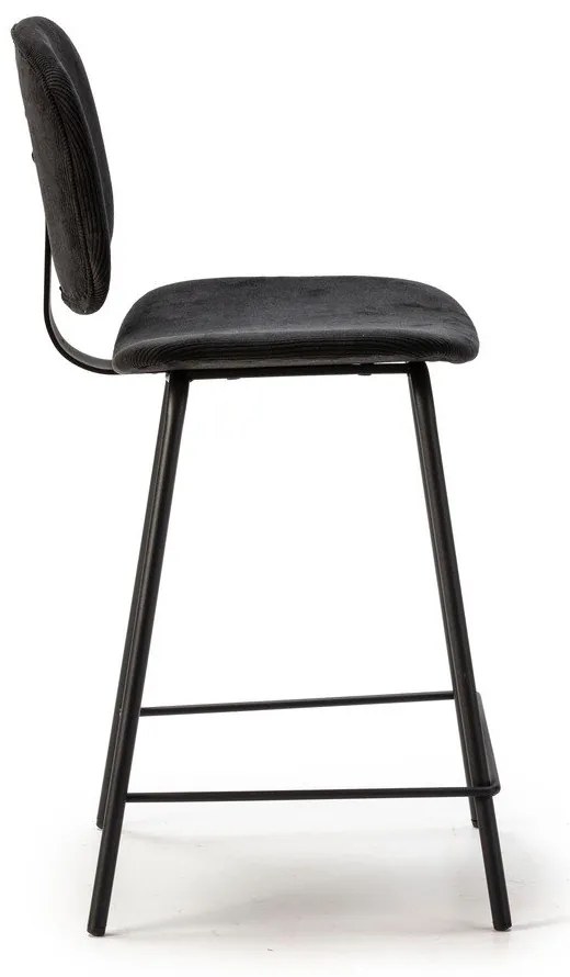 Scaune de bar negre 2 buc. (înălțime șezut 66 cm) Arus – Marckeric