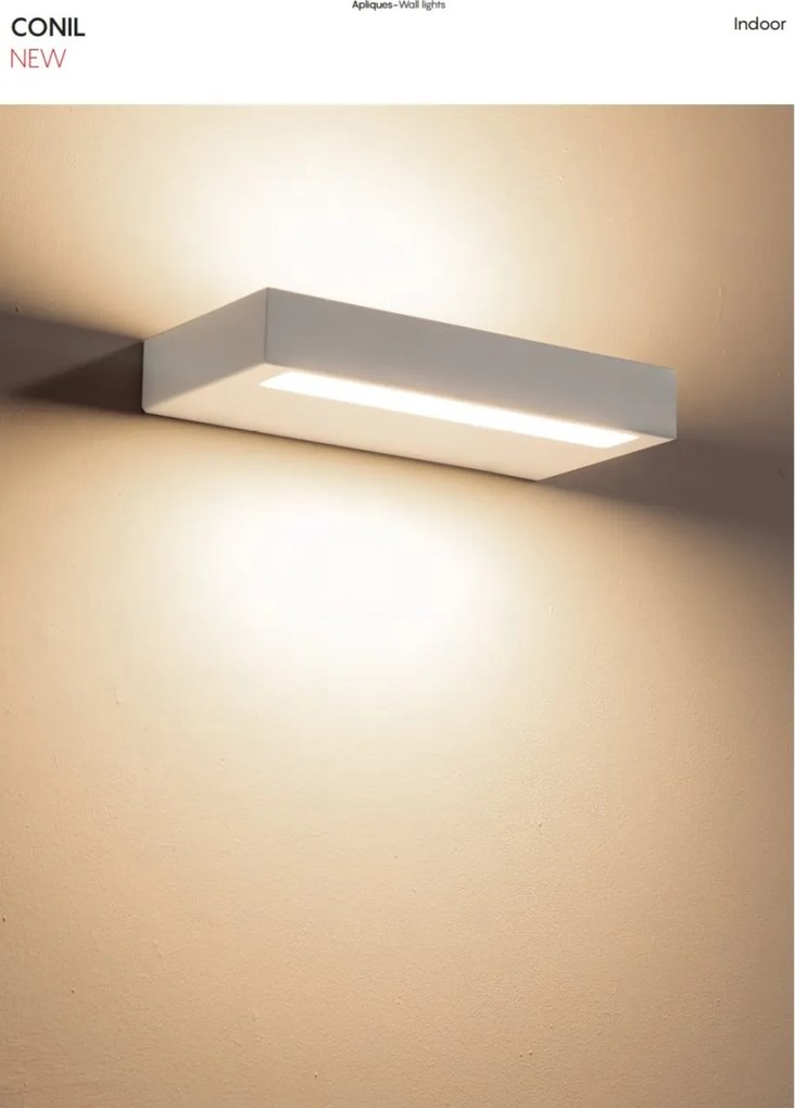 Aplica LED iluminat ambiental CONIL 24cm negru