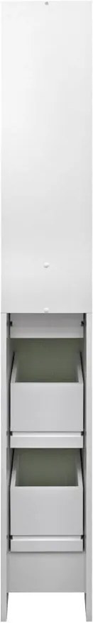 Dulap baie TemaHome Combi, lățime 24,3 cm, gri - maro