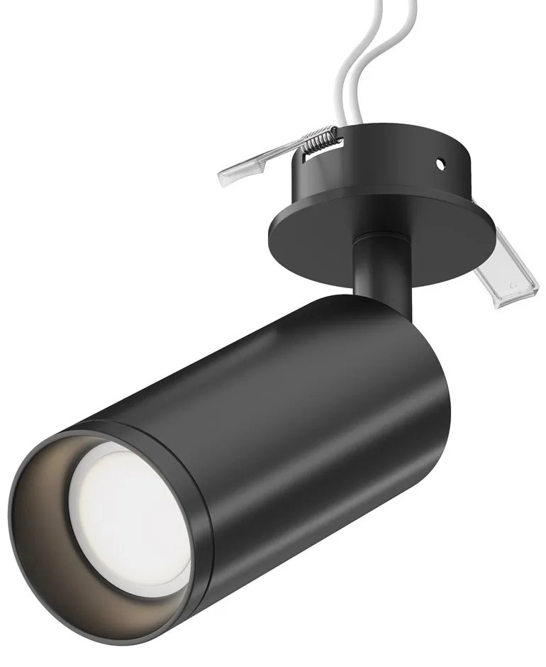 Spot incastrabil design tehnic Focus negru