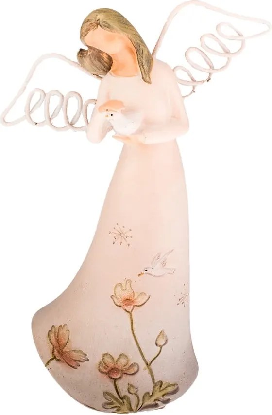 Decorațiune în formă de înger cu porumbel Dakls Angel, înălțime 21 cm