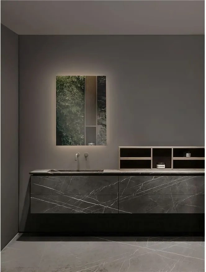 Oglinda cu iluminat LED pentru baie IP44 ALDA 50x70cm