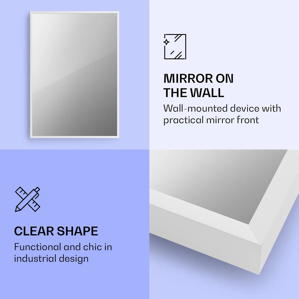 Klarstein La Palma 750 încălzitor smart 2 în 1 Convector infraroșu 85 x 60 cm 750 W partea frontală cu oglindă