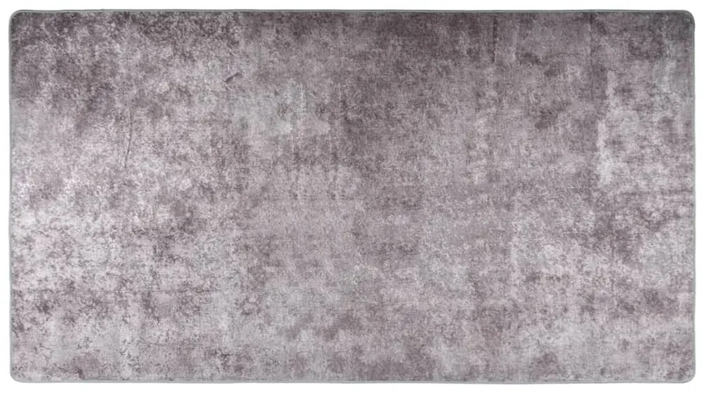 vidaXL Covor lavabil, gri, 190x300 cm, antiderapant