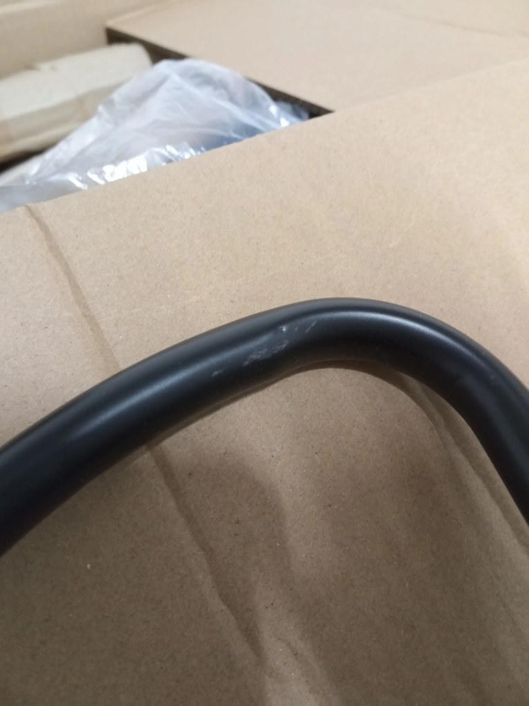 OFERTA Scaun de bar albastru VELVET KAST cu picior negru II. calitate