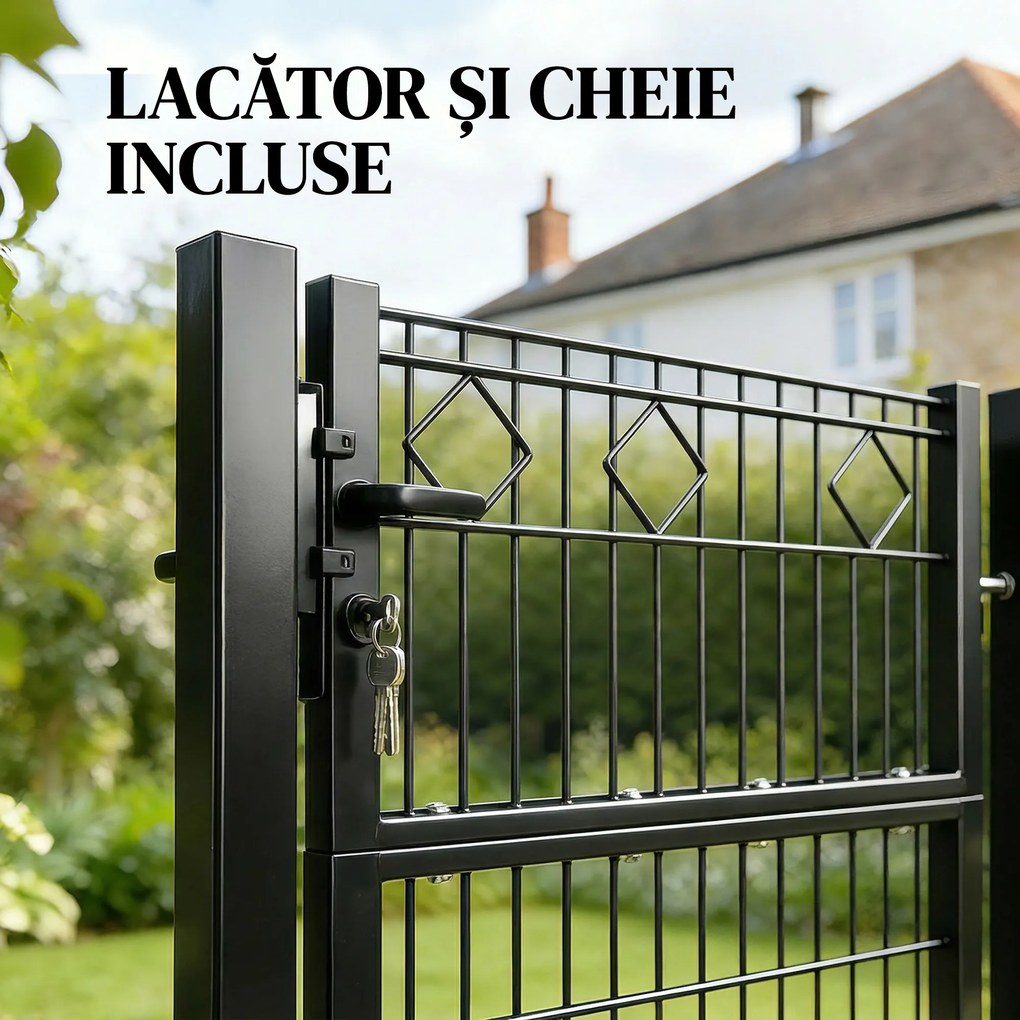 Outsunny Poartă mică pentru acces pietonal | Aosom Romania
