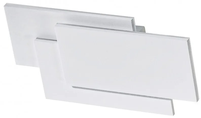 Aplica de perete LED ambientala CLOVER SQUARE alba