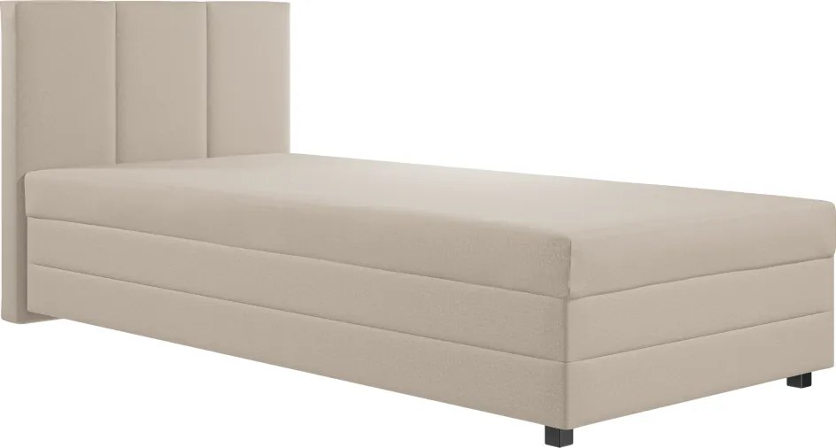 Pat tip boxspring, pat de o persoană, bej, 110x200, universal, ALEXA