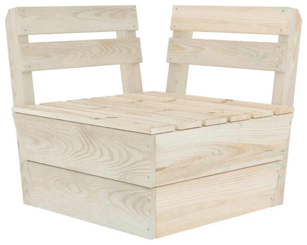 315634 vidaXL Canapea colțar modulară din paleți, lemn de molid tratat