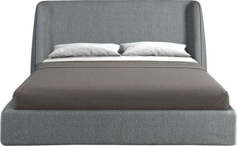 Pat dublu tapitat design LUX Dark grey, 180x200cm