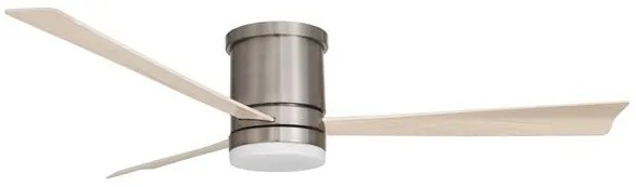 Ventilator de tavan cu telecomanda si iluminat SATIN nickel periat