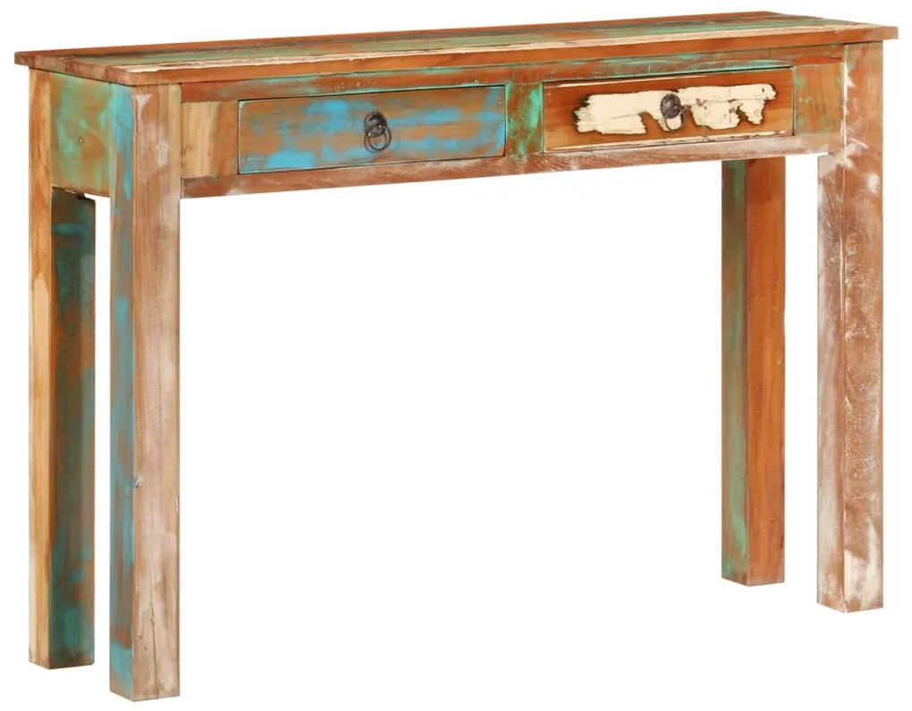 vidaXL Masă consolă, 110x30x75 cm, lemn masiv recuperat