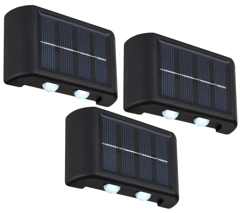 SET 3x corp de iluminat LED solar SOLAR LED/0,8W/3V 6500K IP44 Globo 36492-3