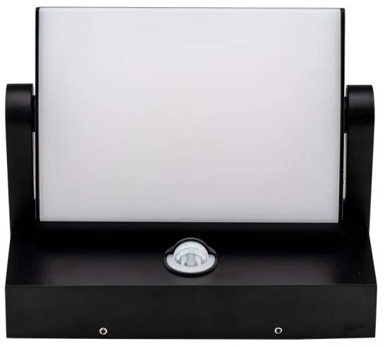 LED Aplica de perete exterior cu senzor LED/17W/230V 3000K IP65 negru