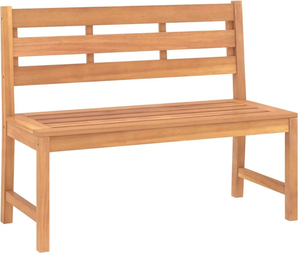 vidaXL Bancă de grădină, 114 cm, lemn masiv de tec