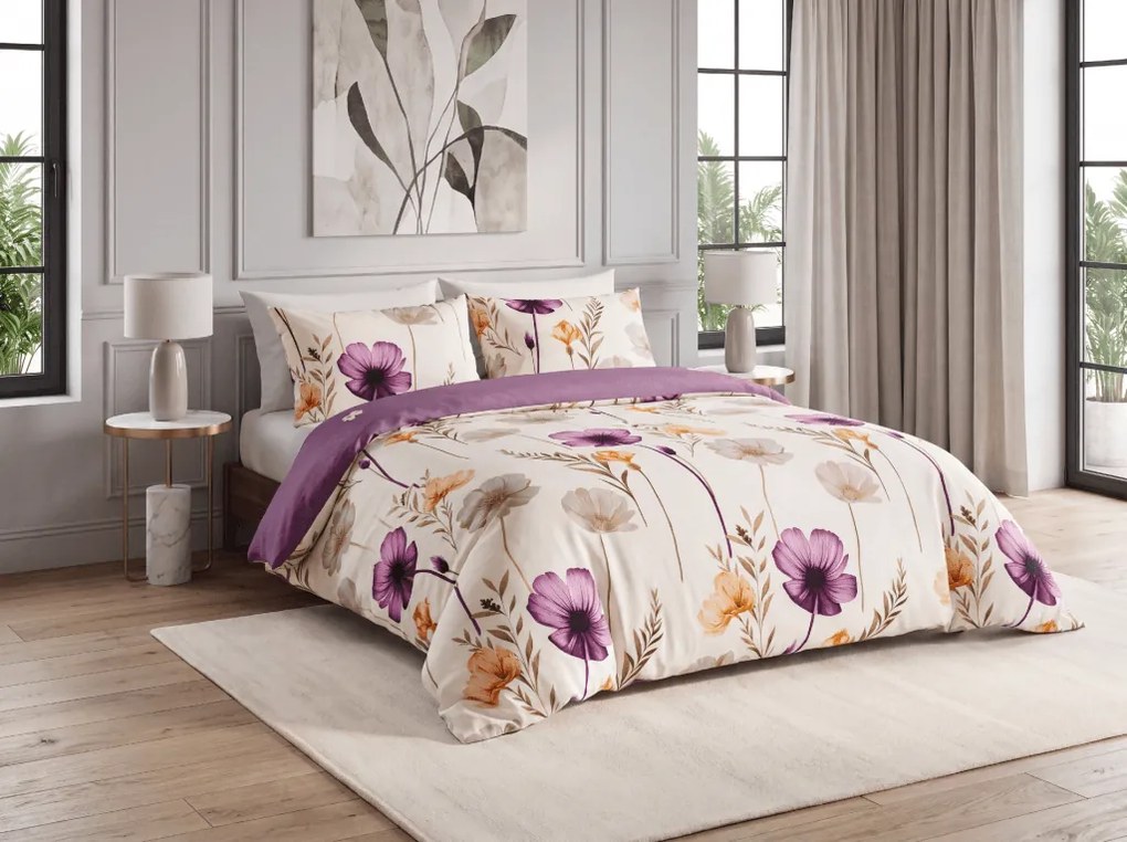 Lenjerie de pat din microfibra flanel CURVARA crem Dimensiune lenjerie de pat: 70 x 90 cm | 140 x 200 cm
