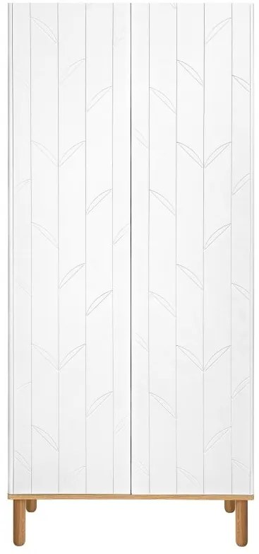 Dulap Toteme botanic alb/stejar H200 cm
