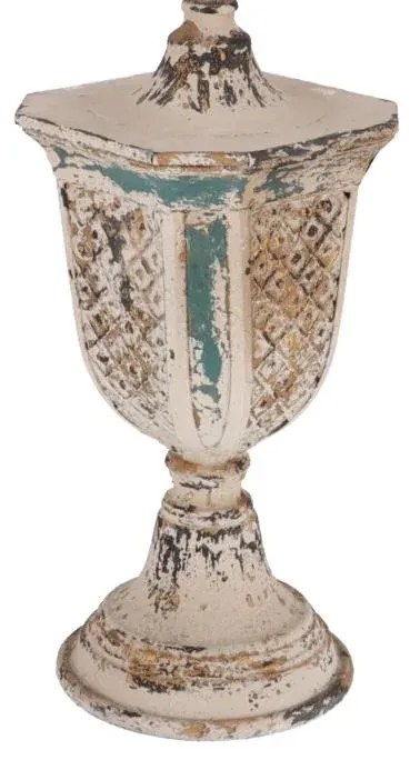 Lampa Shabby Chic Bell rasina si metal H 75 cm