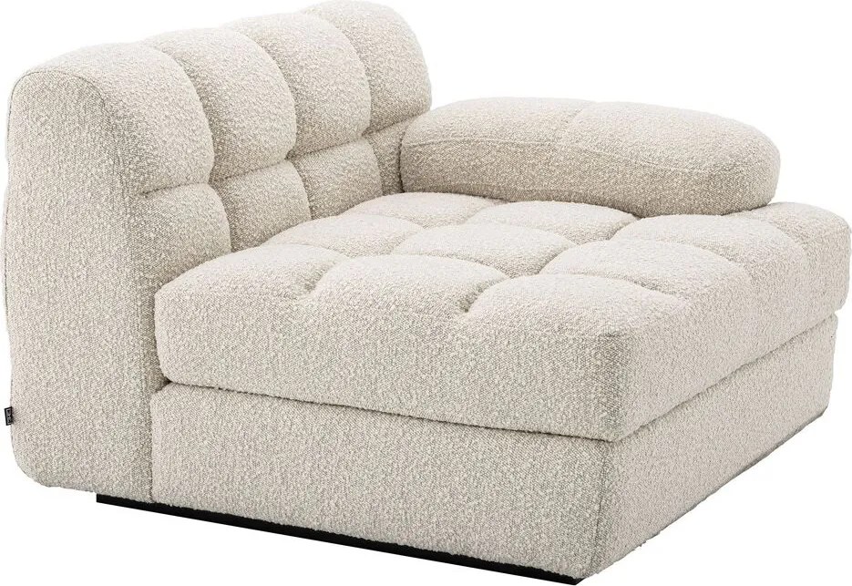 Canapea, Modul dreapta design elegant LUX Dean right, boucle crem 115517 HZ