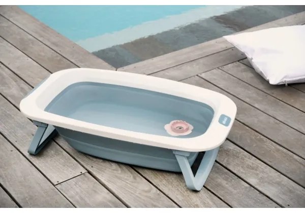 Cadă pliabilă pentru copii Beaba albastru