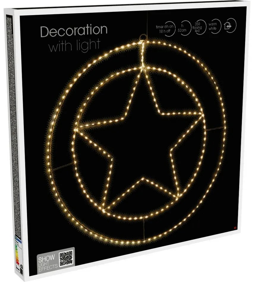 Crăciun agățat decorațiuni LED Trinket Star 270LED, 52 cm