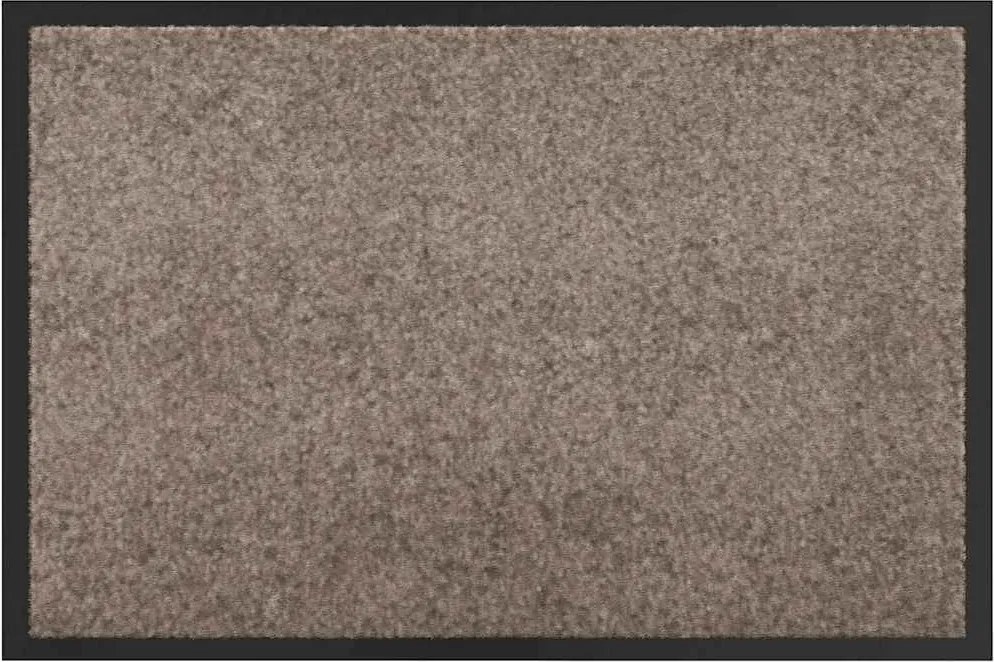 vidaXL Covoraș de intrare Bej 60 x 40 x 1.2 cm Țesătură Teddy