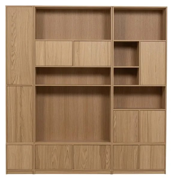 Bibliotecă modulară cu aspect de lemn de stejar 77x199 cm Modulair – vtwonen