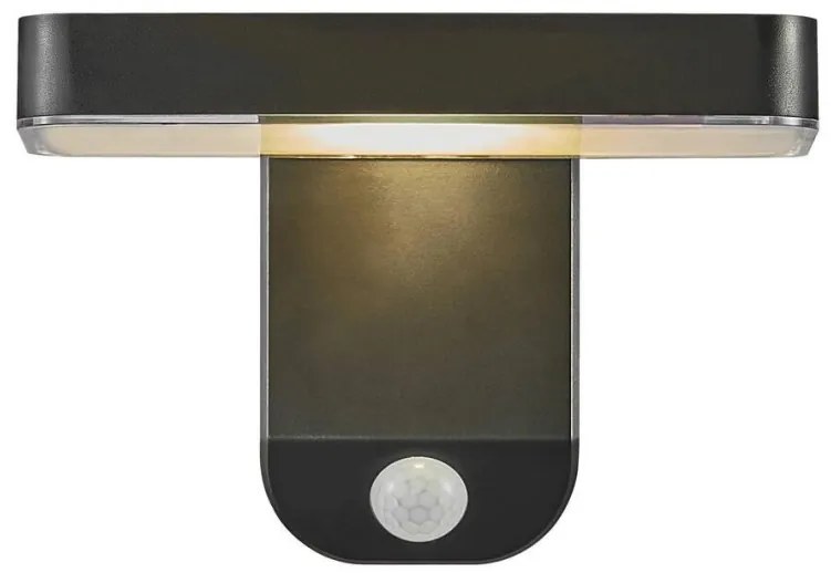 Aplica LED solara de perete, cu senzor de miscare, design modern, IP44 RICA SQUARE 2118161003 NL