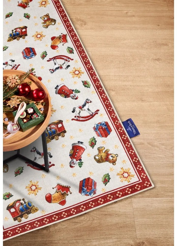 Covor tip traversă roșu 80x200 cm cu model de Crăciun Red Christmas – Villeroy&Boch