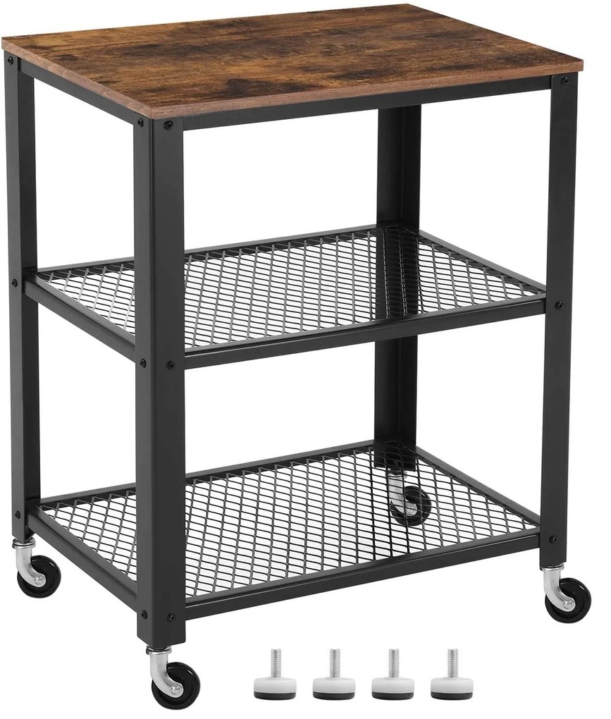 Masuta servire Design industrial Maro+Negru