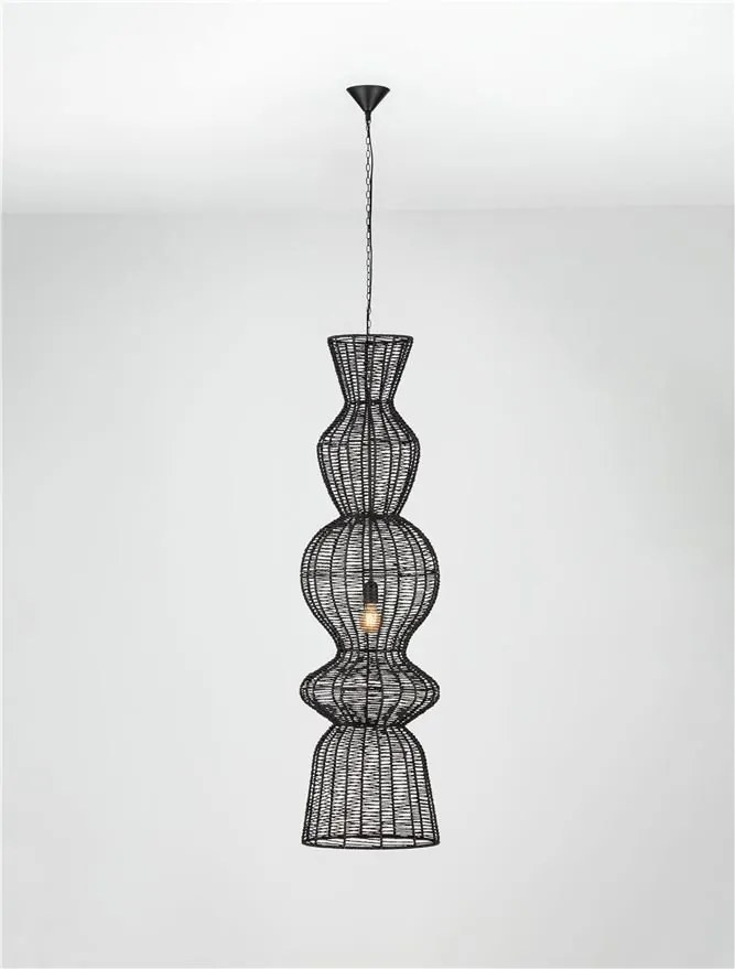 Lustra/Pendul design natural BREENA negru