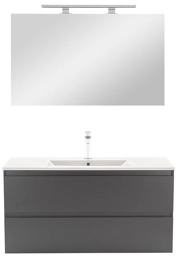Mobilier complet de baie Vario Forte 100 antracit-antracit