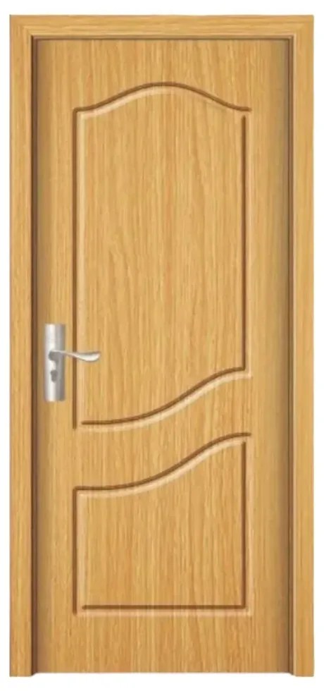 Usa Interior din MDF Novo Doors ND80, Cadru din Lemn Masiv, KIT COMPLET, Toc , Manere si balamale incluse (Culoare: Nuc, Toc: Fix, Maner: Standard,