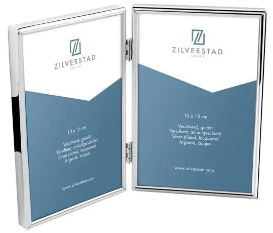 Ramă foto argintie de sine stătătoare din metal 21x15,5 cm Sweet Memory – Zilverstad