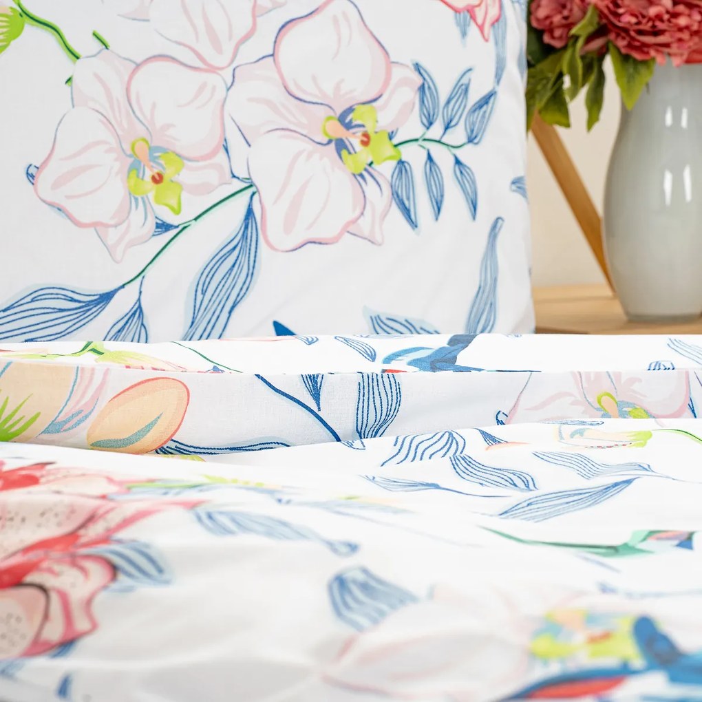 Lenjerie de pat din bumbac 4Home Orchid Paradise, 140 x 200 cm, 70 x 90 cm