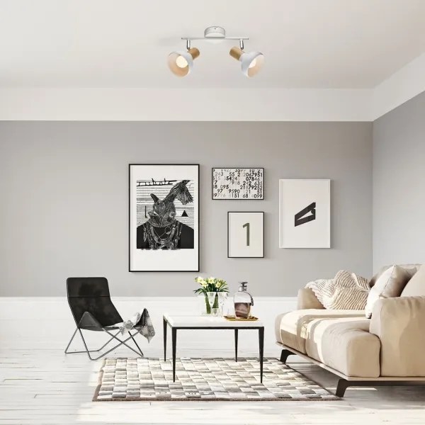 Rabalux 5944 - Lampă spot HOLLY 2xE14/40W/230V alb