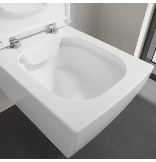 Vas WC rimless suspendat, Villeroy&amp;Boch Memento 2.0, DirectFlush, 37.5x56cm, Alb Alpin, 4633R001
