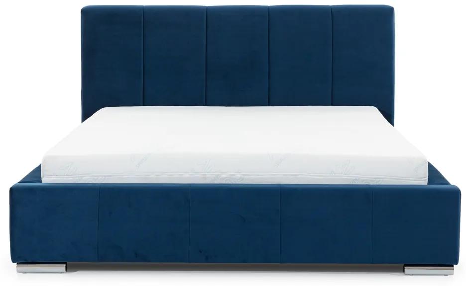 Pat pentru dormitor Adalio 160x200 - albastru marin Salavador 5 Agmamito