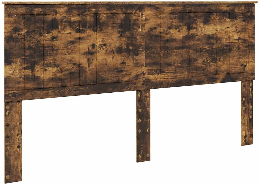 vidaXL Tăblie cap cu headboard Stejar fumuriu 180 cm Lemn compozit