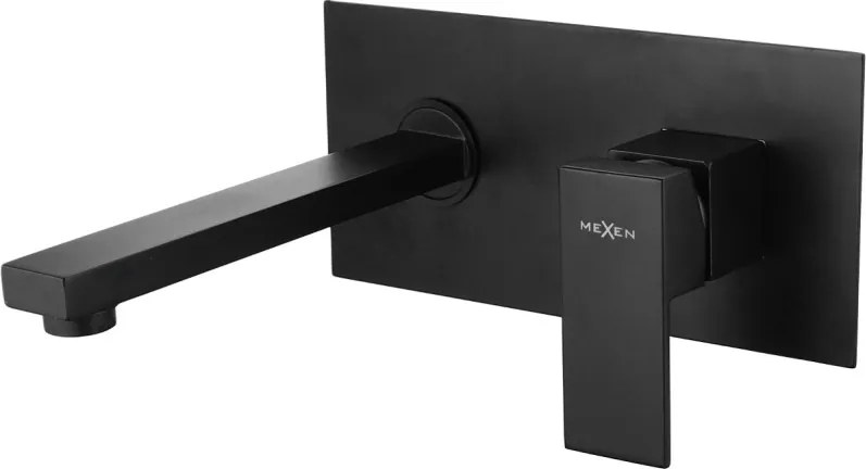 Mexen Cube baterie de lavoar încastrată, neagră - 73115-70