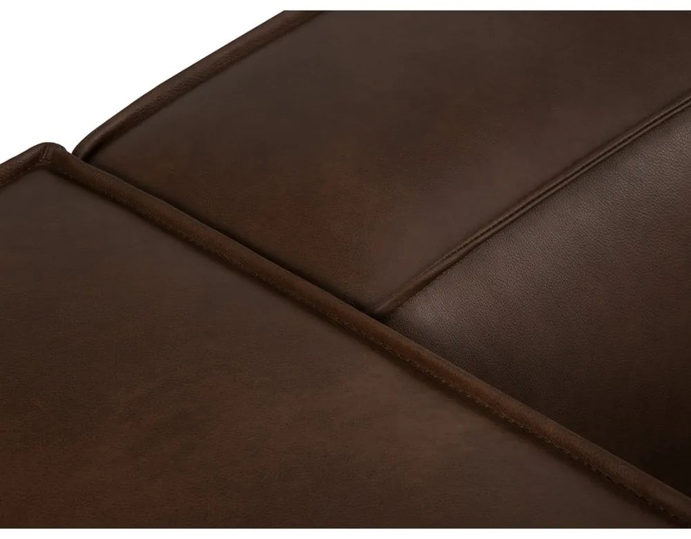 Colțar maro închis cu tapițerie din piele (cu șezlong pe partea stângă ) Madame – Windsor &amp; Co Sofas