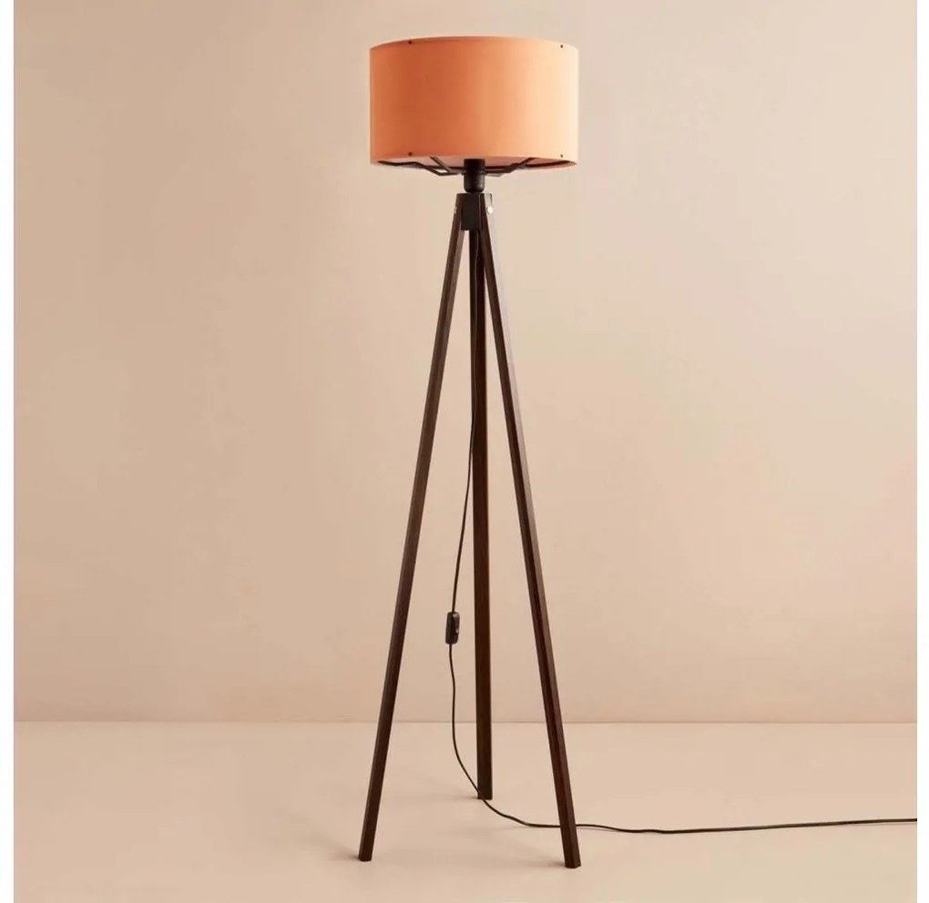 Lampă de podea AYD 1xE27/40W/230V, maro/portocaliu