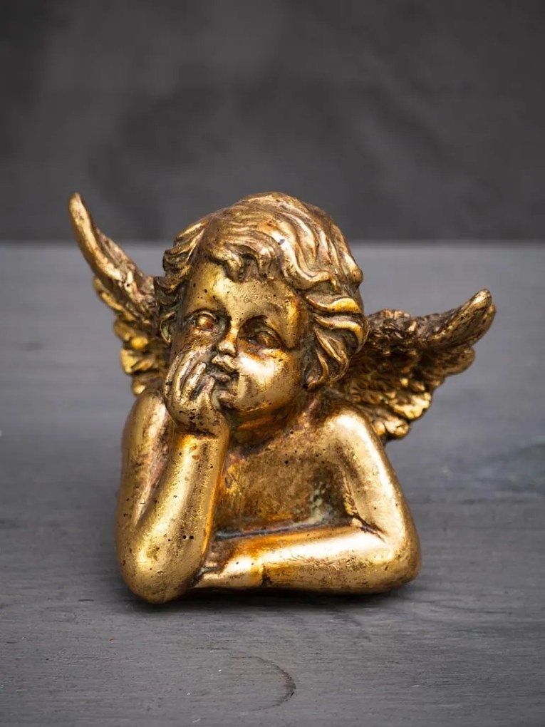 Decoratiune de masa, ingeras decorativ, din rasina, Angel
