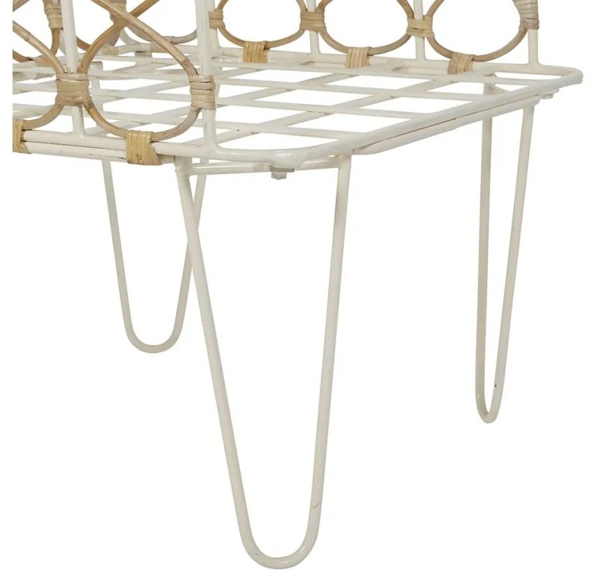 Scaun din metal si rattan, Roseraie