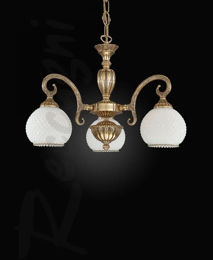 Candelabru din alama cu 3 brate design italian 8500
