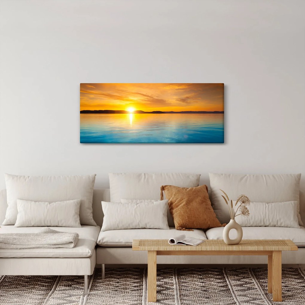 Tablou cu răsărit de soare (120x50 cm)