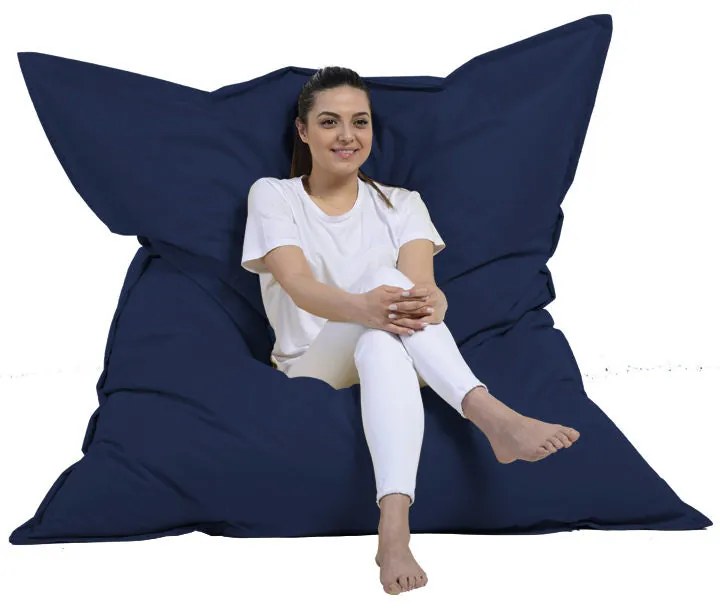Fotoliu puf pentru grădină Giant Cushion 140x180 - Dark Blue