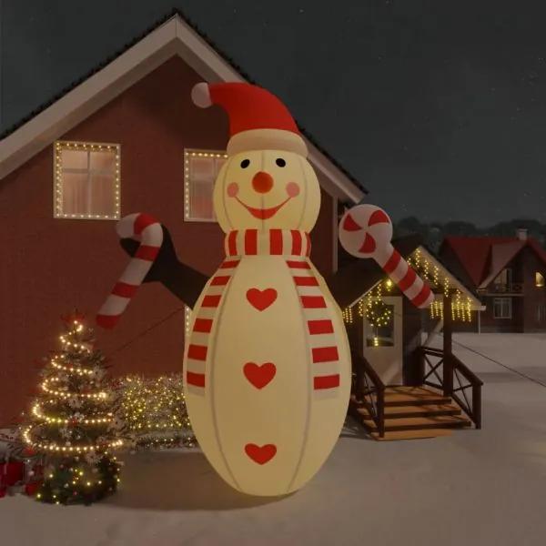 Om de zăpadă gonflabil pentru crăciun, cu led-uri, 630 cm
