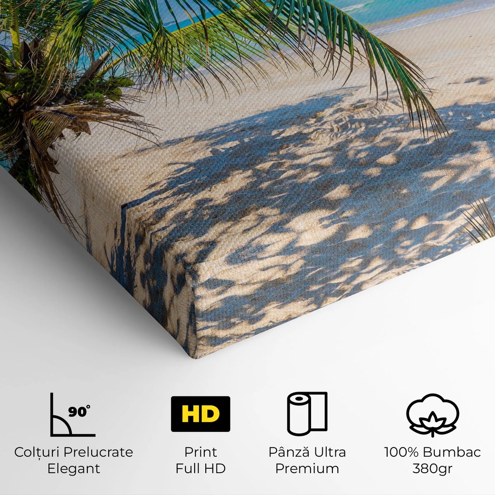 Tablou Canvas, 100x200cm, Dormitor si Living, Peisaje, Plaje, Tropical Beach View