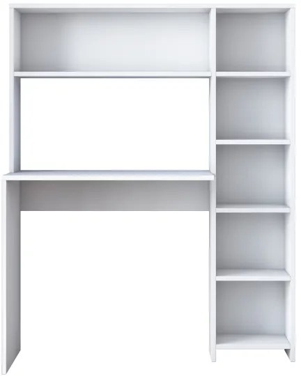 Masă de lucru cu raft RANI 113,2x141,8 cm alb